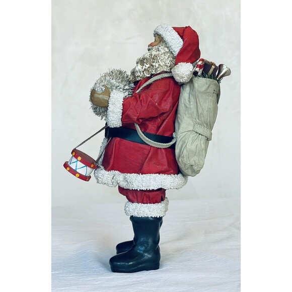 Clothique Possible Dreams Christmas Santa W Christmas Tree Gifts Drum 10" 2004 - Picture 4 of 13